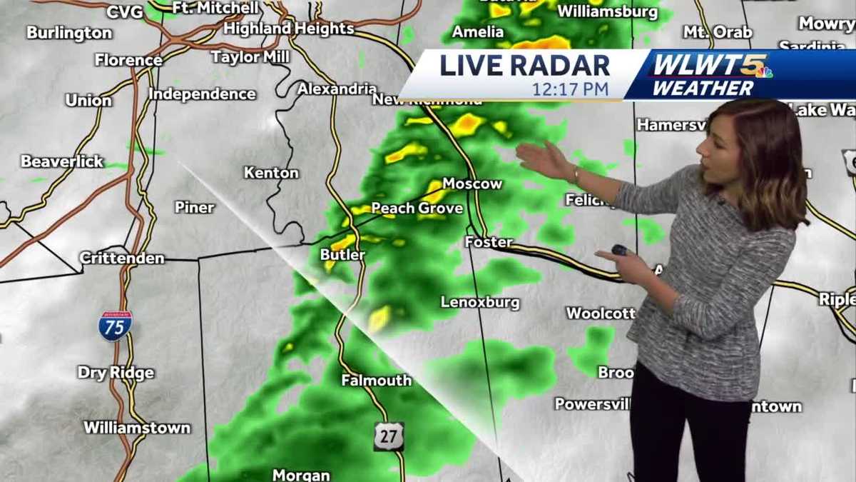 Cold front moves out, cold air moves in