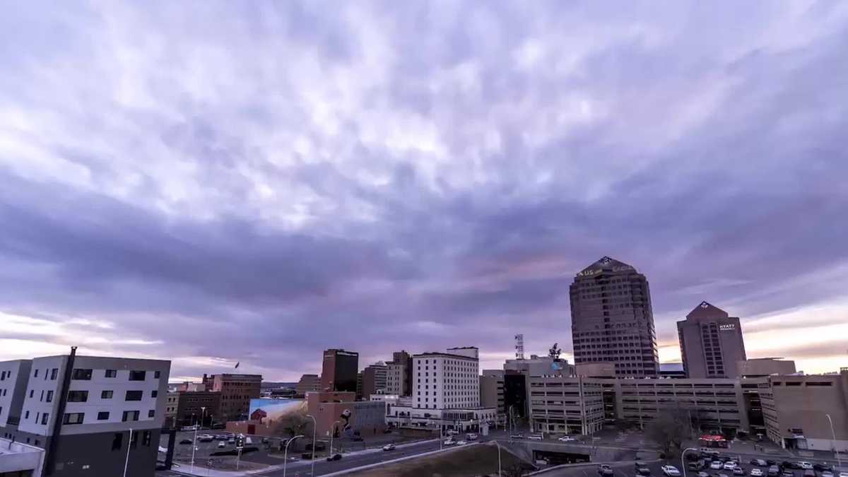 WATCH: Beautiful timelapse of Downtown Albuquerque at sunset