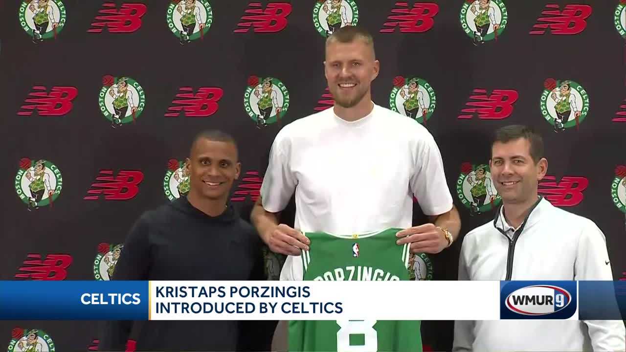 Boston Celtics Introduce Kristaps Porzingis