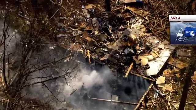 Crescent Township house explosion: Sky 4 video