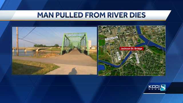 Des Moines man found unconscious in river has died