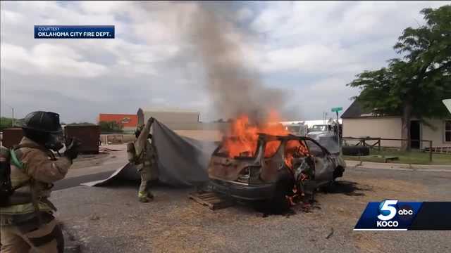 OKC Fire Department tries technology to battle electric car fires - Vimarsana News