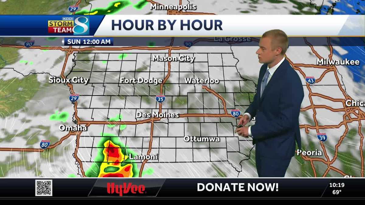Iowa weather: Storms overnight ahead of more weekend rain