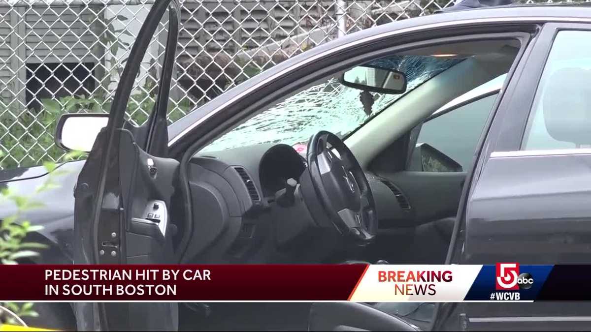 Pedestrian hit by car in South Boston