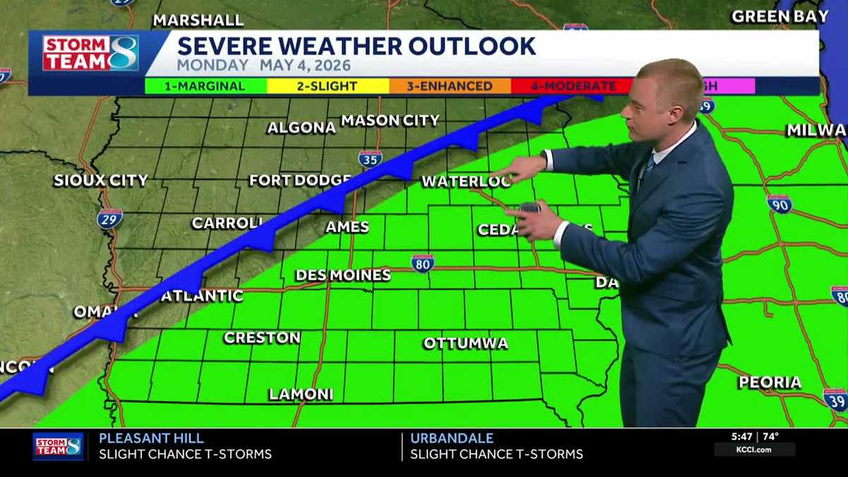 Iowa weather: Heating up with storms for some
