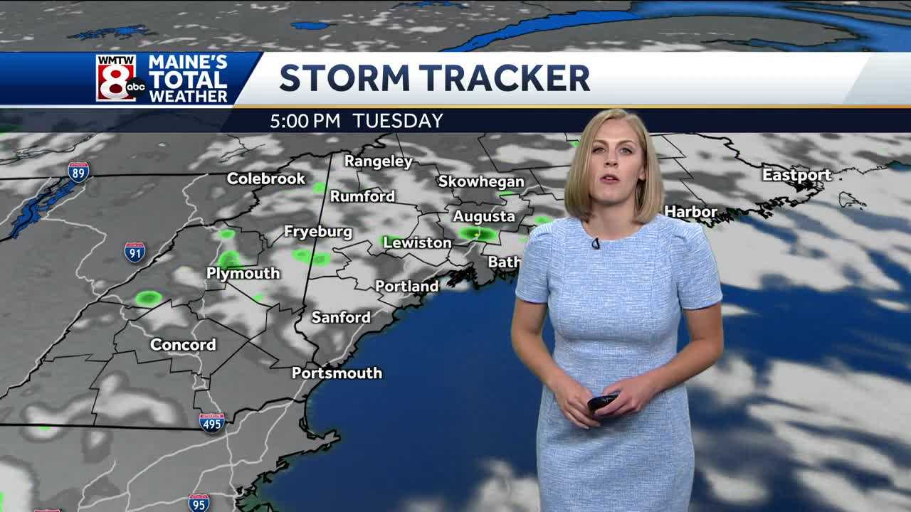 Spotty Showers Tonight, Warm-up Ahead