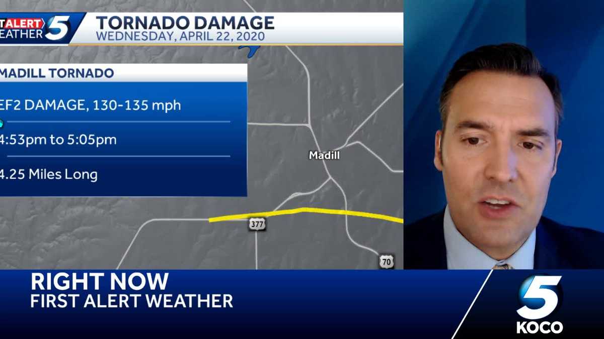 Madill tornado rated EF2