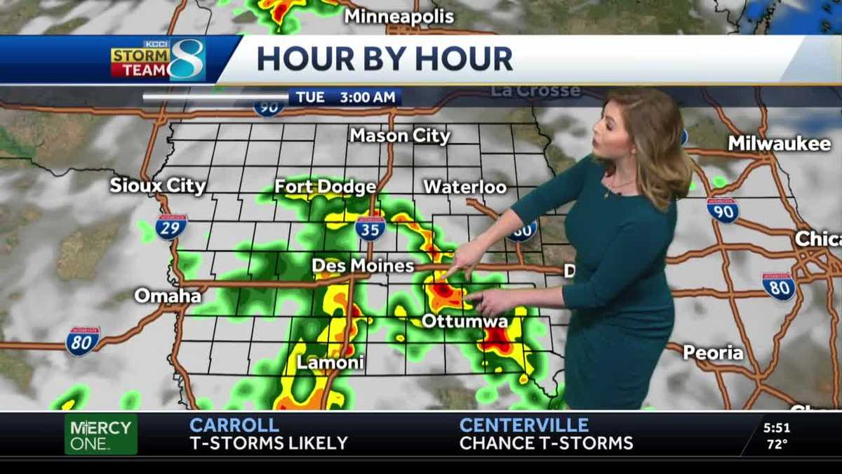 A mild Monday with storm chances ahead