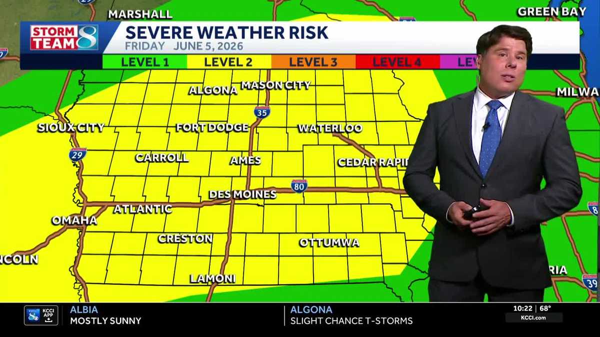 Iowa weather: Overnight storms bring heavy rain with more potential Friday