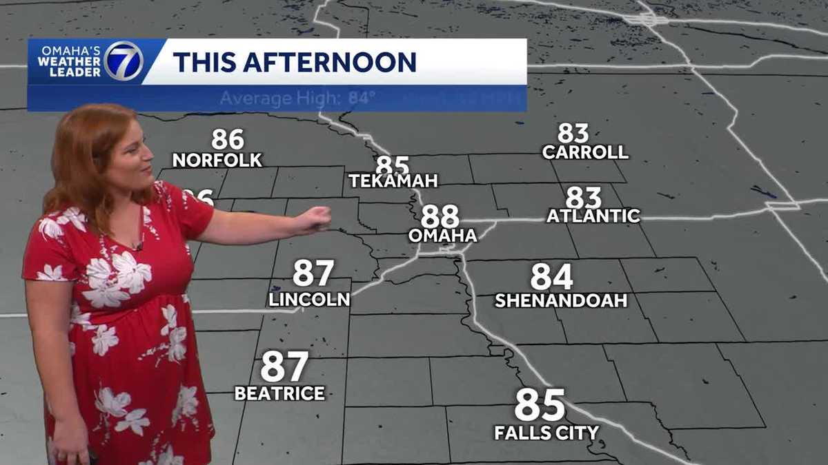 Warm, breezy Friday afternoon for Omaha area
