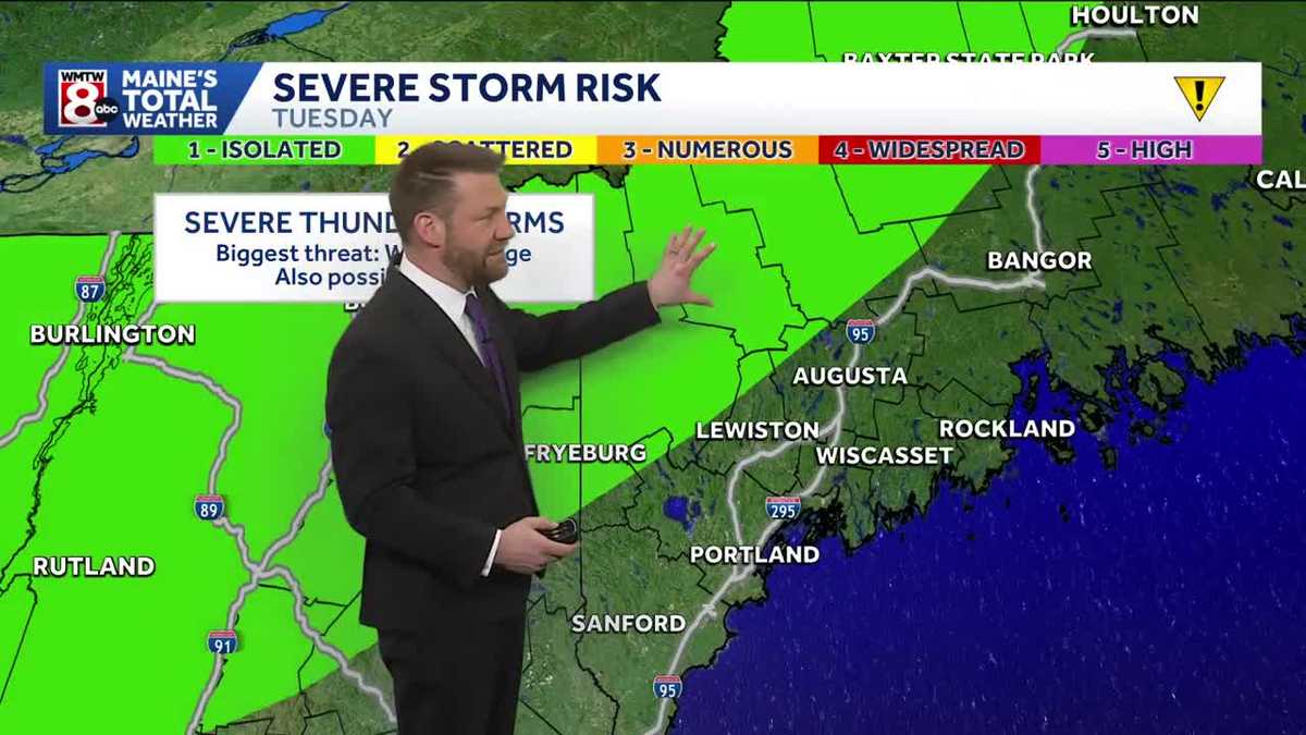 Spotty storms, but some could pack a punch tonight