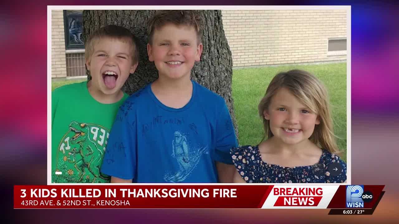 Father charged after Thanksgiving fire kills 3 kids in Kenosha - WISN