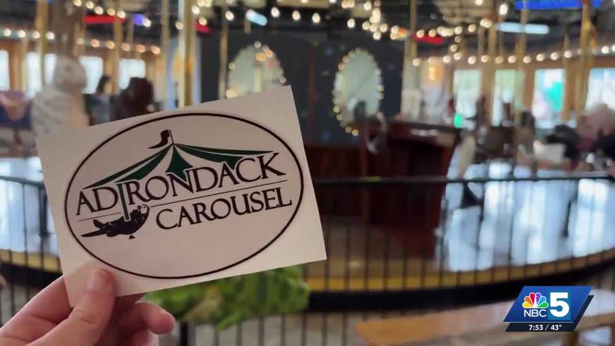 Take a spin with otters, deer, and skunks on the Adirondack Carousel in ...