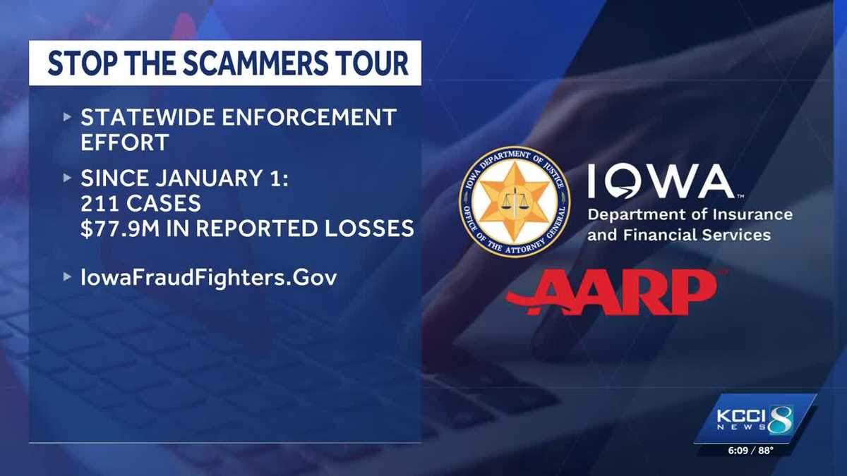Iowa's 'Stop the Scammers' tour leads to 19 fraud investigations - KCCI