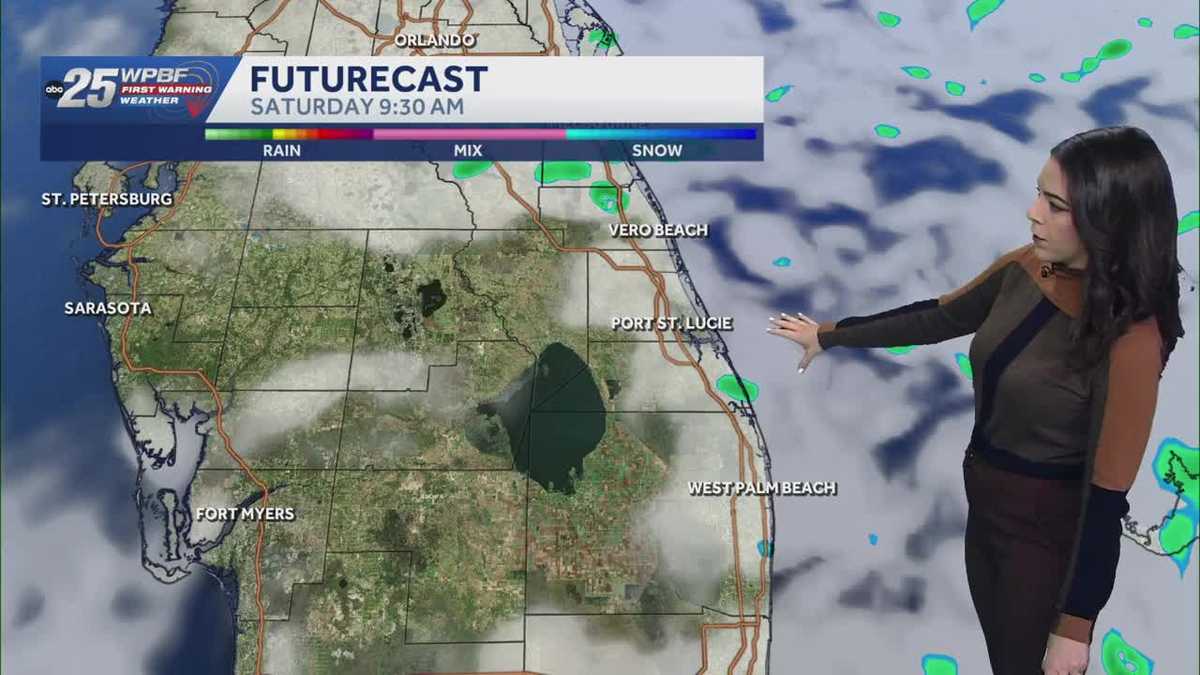 Breezy and coastal showers this weekend – WPBF