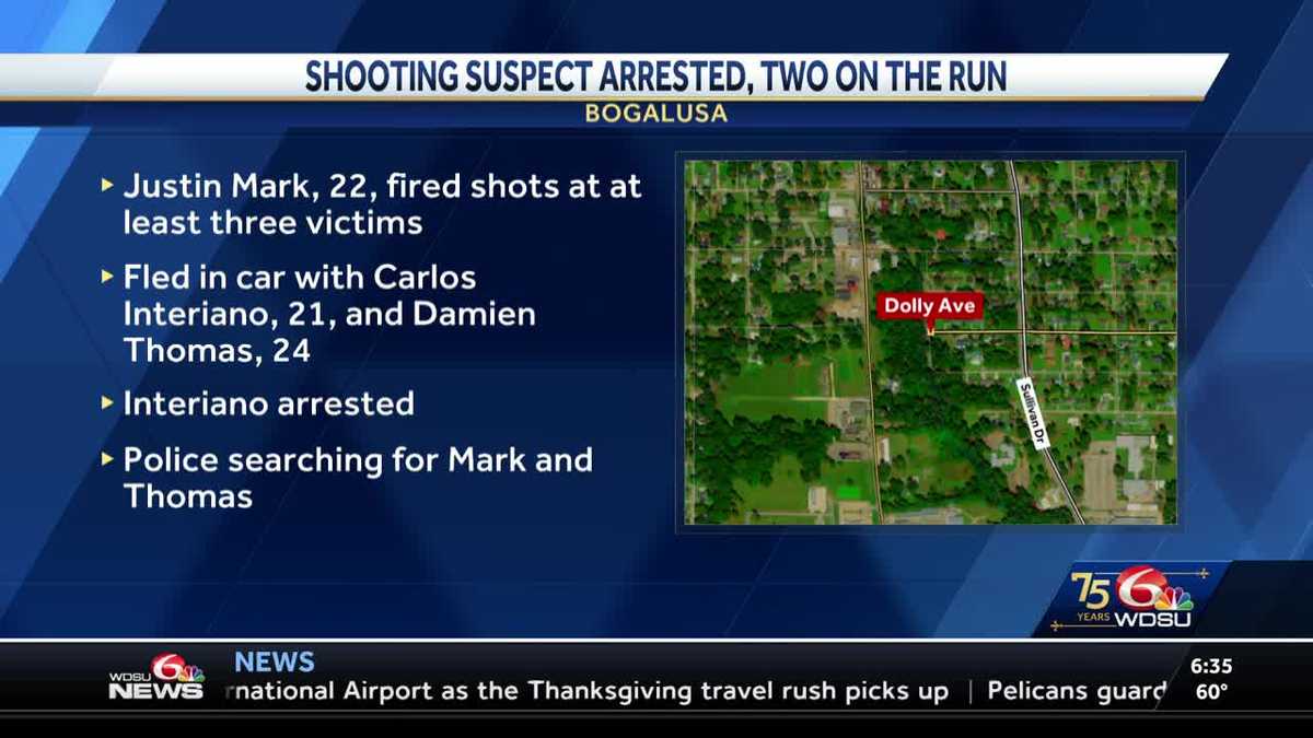 Bogalusa police arrest 1, search for 2 in shooting investigation