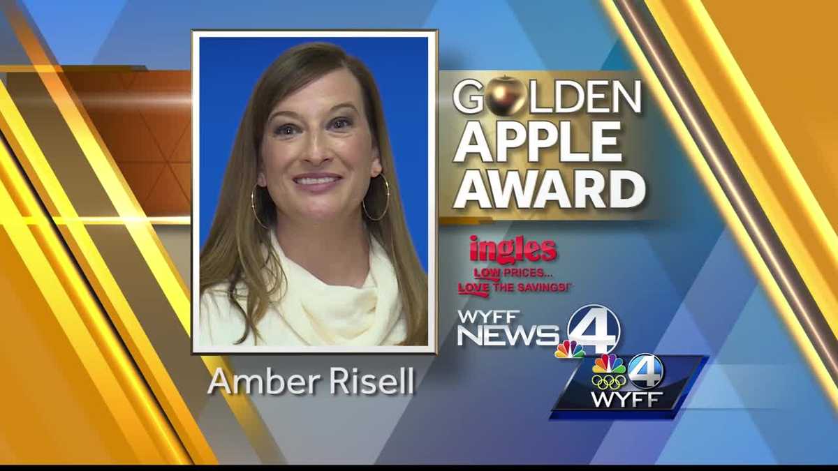 Amber Risell of Sue Cleveland Elementary is this week's Golden Apple
