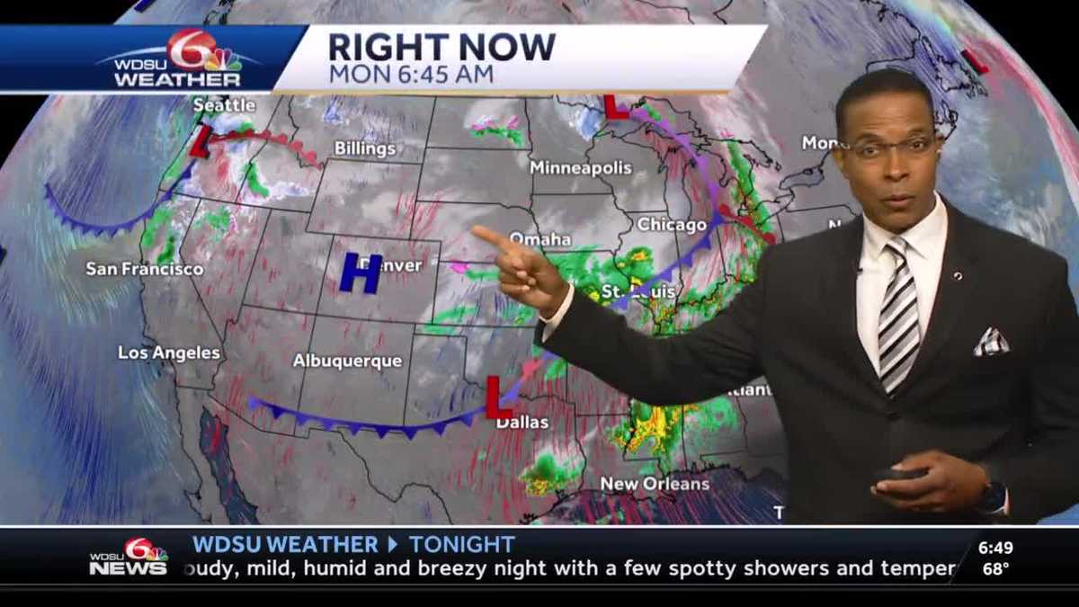 A warm and humid Monday