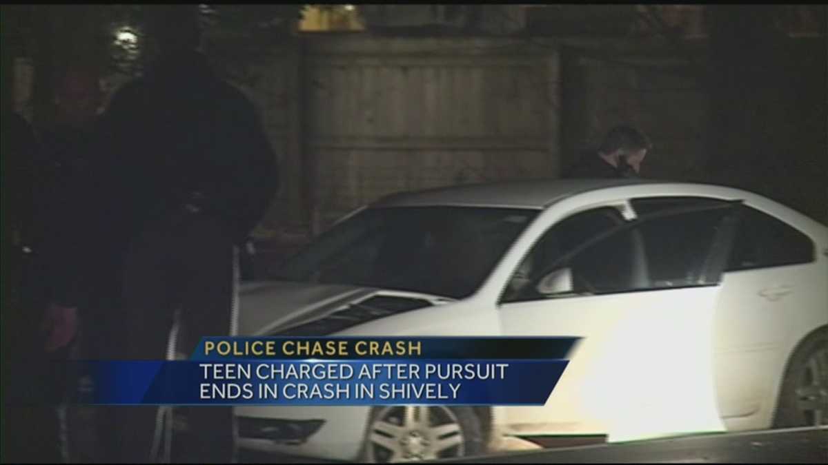 Teen charged after pursuit ends in crash