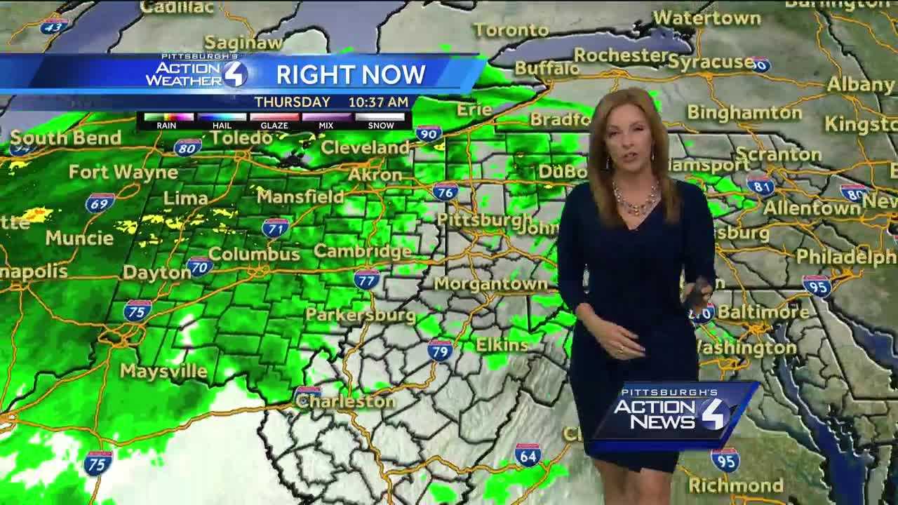 Thursday Forecast On Pittsburgh's Action News 4 At Noon