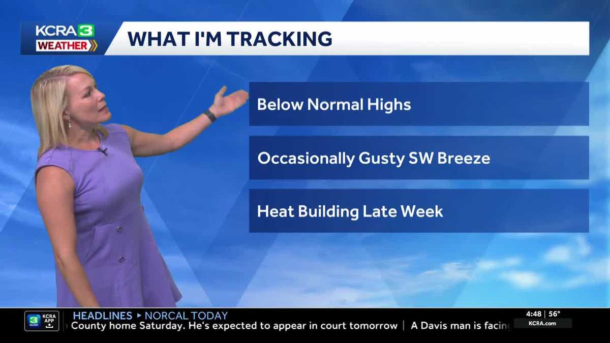 NorCal Monday: Below Normal Temps Linger