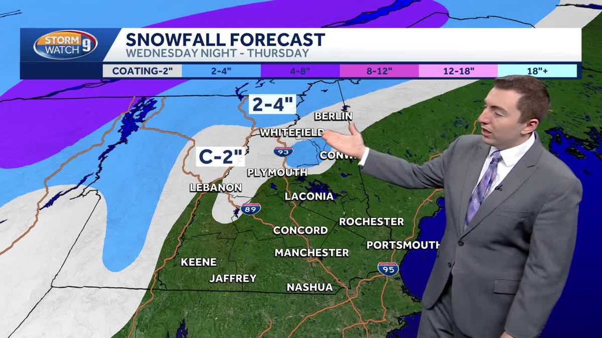 Video: Mild air with rain, snow chances this week