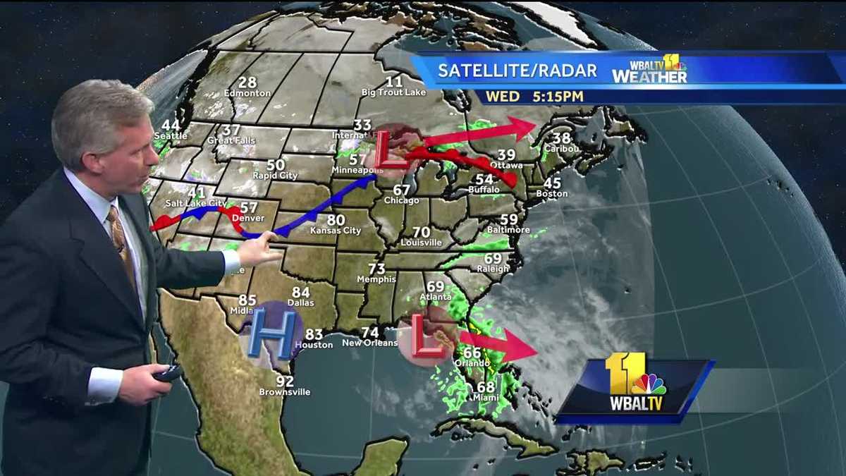 Isolated showers possible Thursday