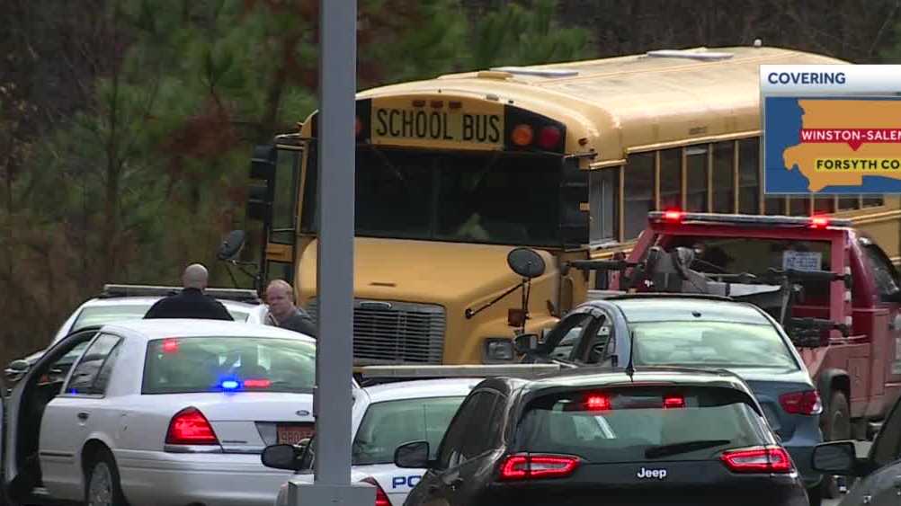 WinstonSalem/FCS bus driver taken to hospital after crash