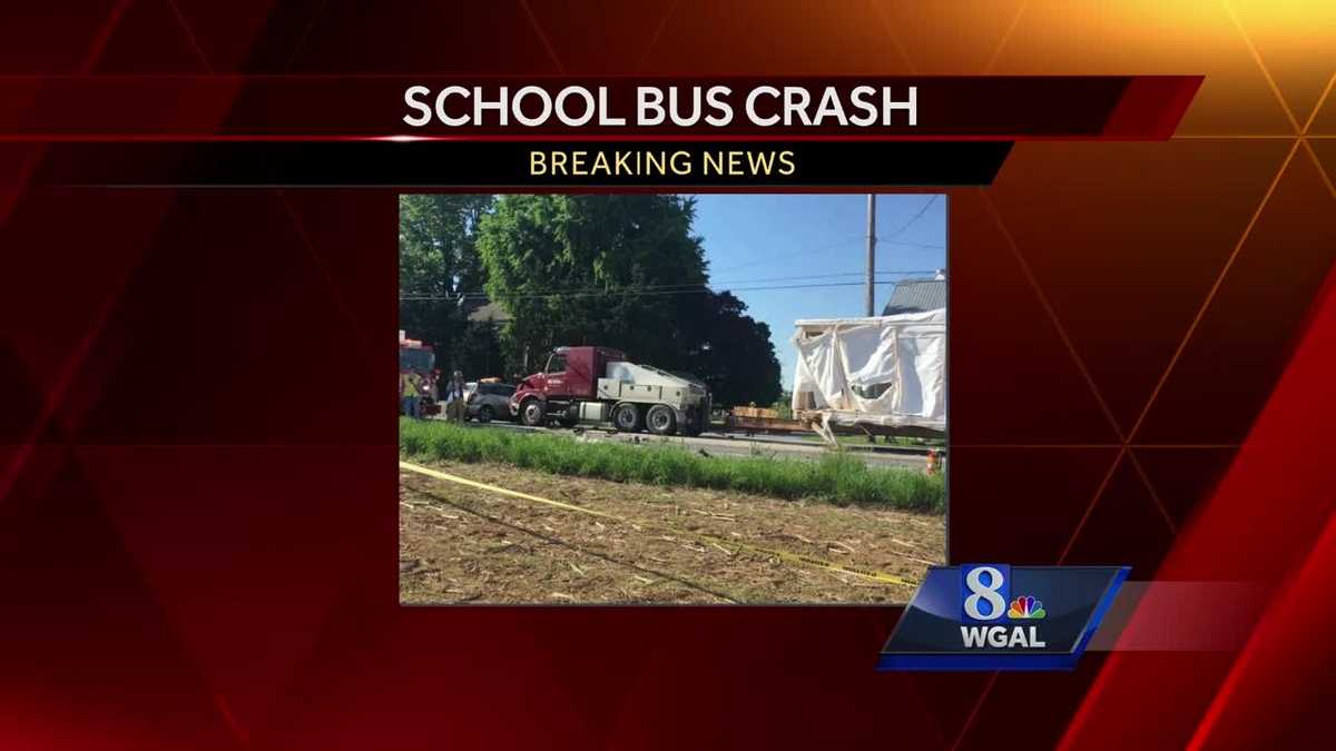 Students injured in Lancaster County school bus crash