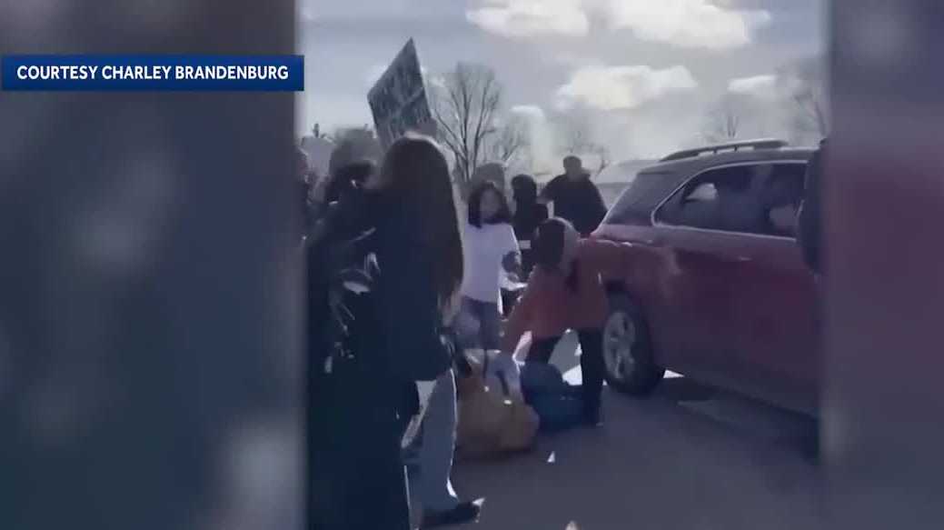 Fremont student hit by vehicle during protest outside school - KETV
