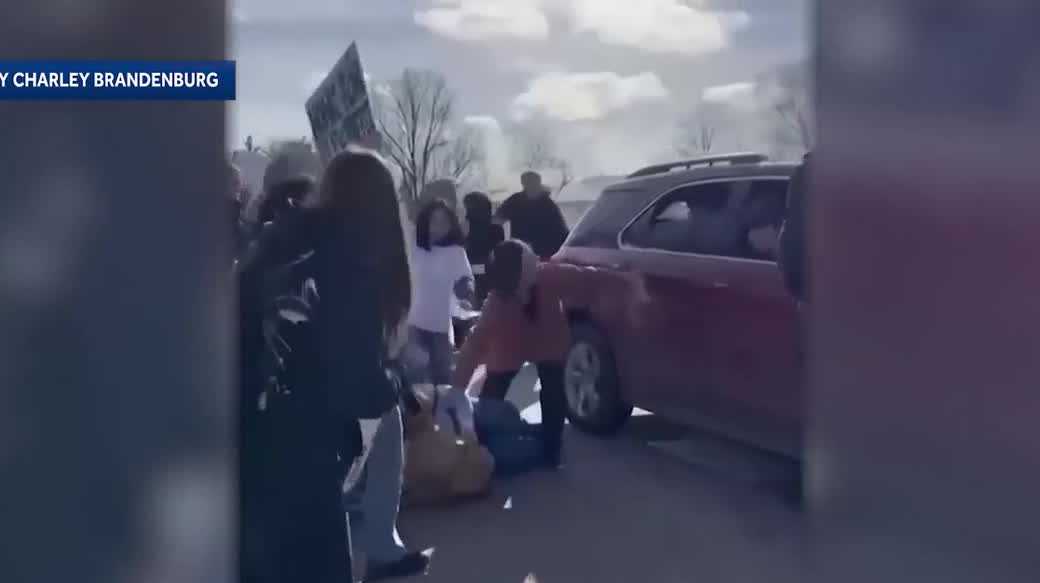 Fremont student hit by vehicle during protest outside school