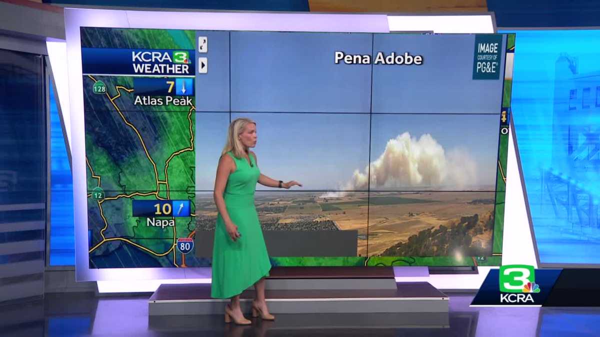 Grass fire burns in Solano County near Highway 113, county says