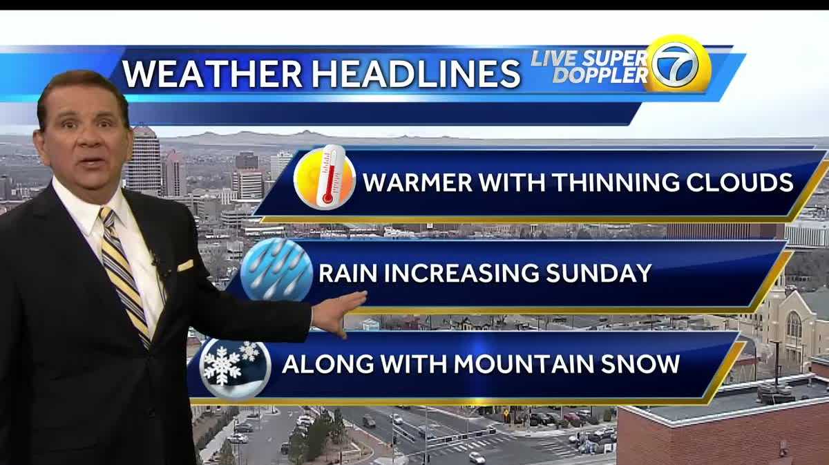 Warm weather and sunshine return tomorrow