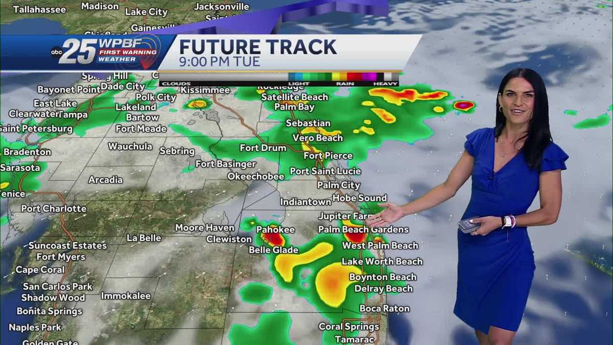 Late stormy pattern this week across South Florida; heat continues