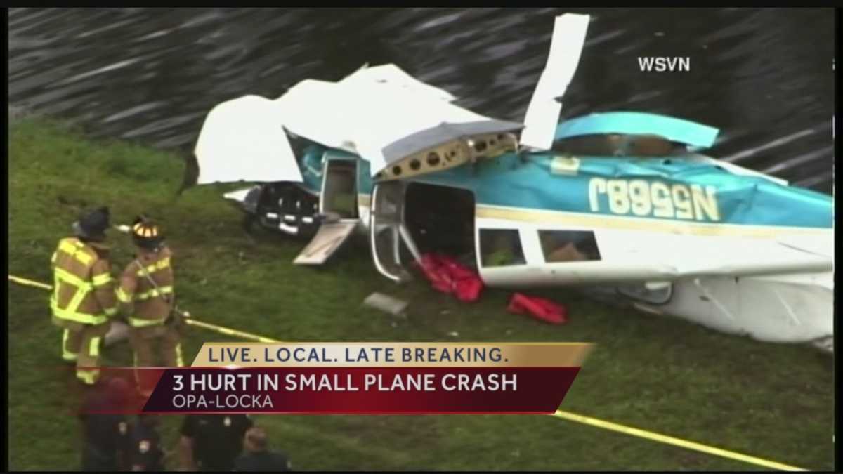 Three people injured after small plane crash in Opalocka