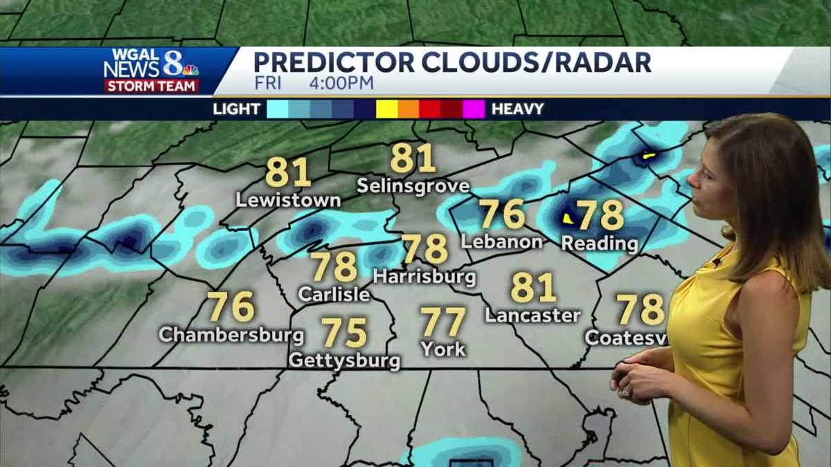 More clouds and showers bring heat relief