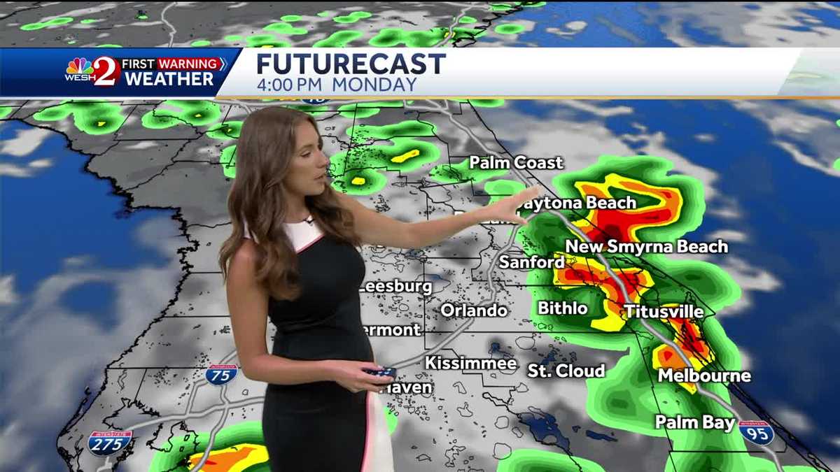 Scattered storms to develop quickly across Central Florida Monday