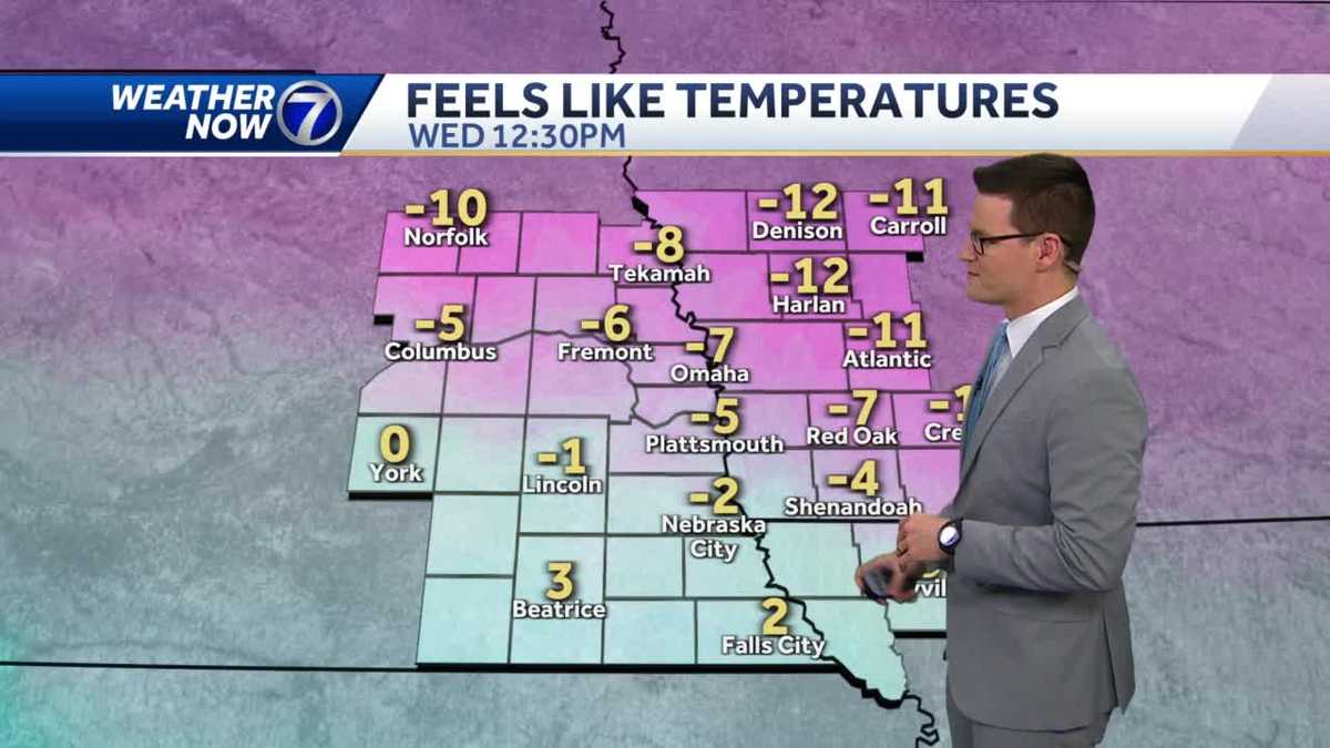 Strong wind, subzero wind chills Wednesday