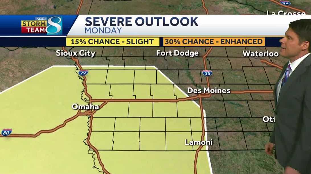 Iowa weather: Showers and storms possible this weekend
