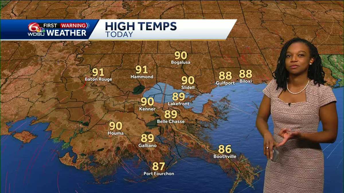 Mostly Sunny Midweek with Lower Rain Chances