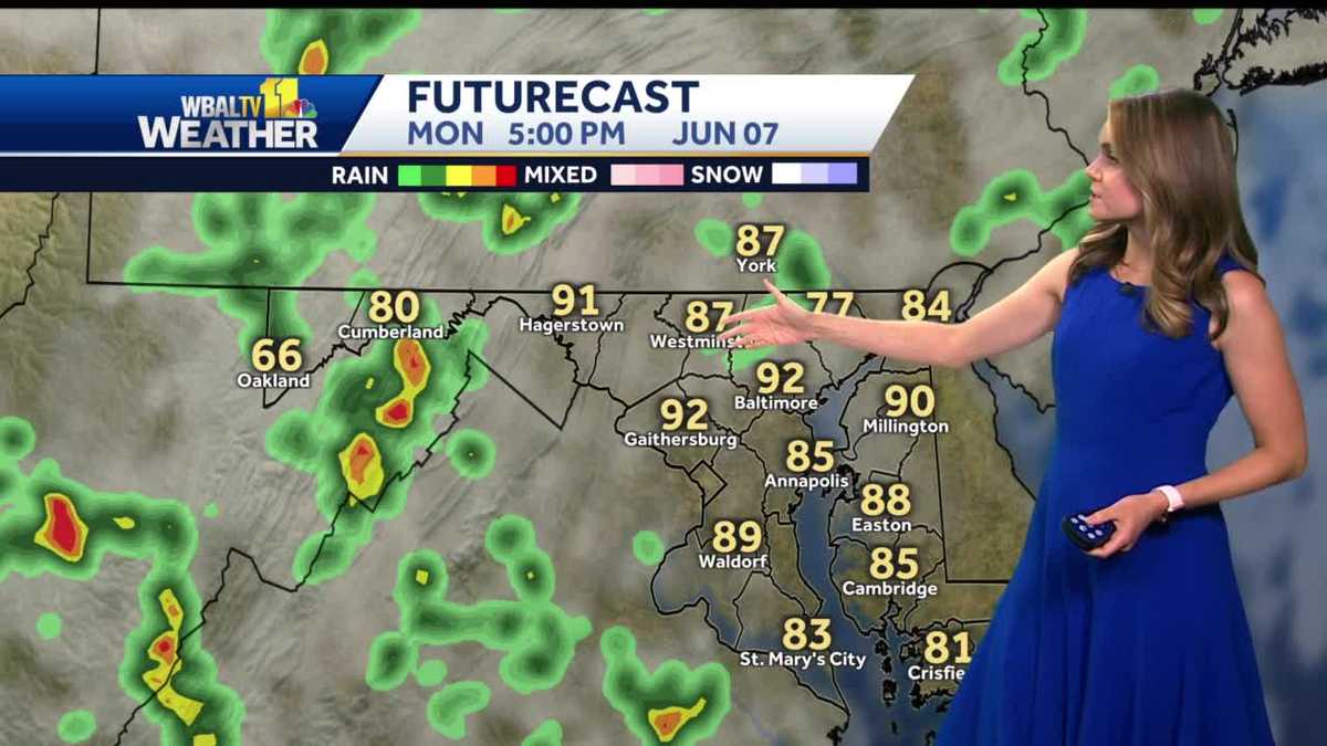 Humid Monday to start the week