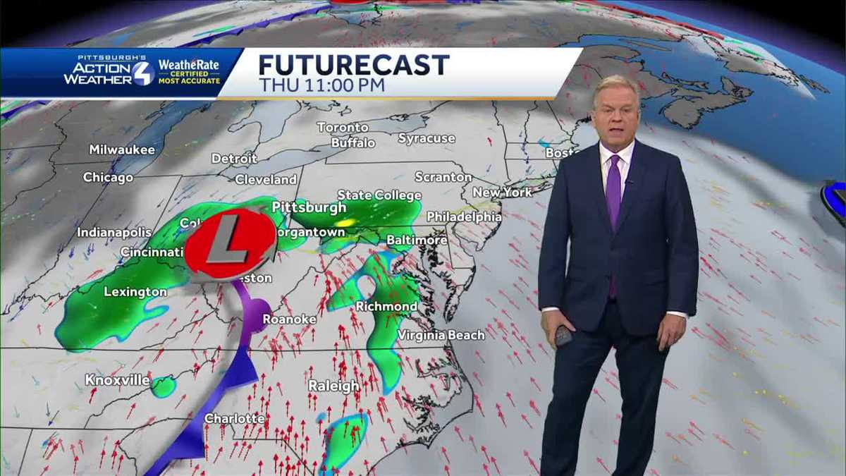 Rain, clouds to move through Thursday