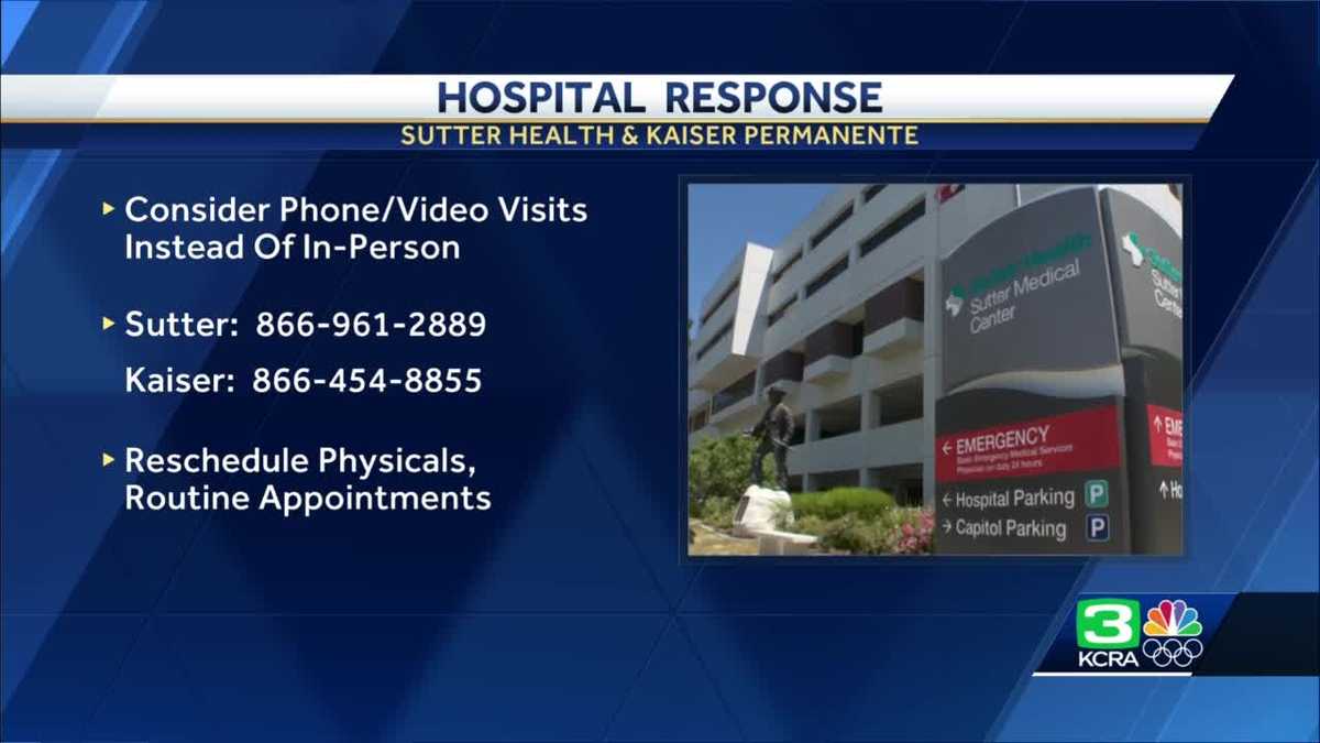 Sutter, Kaiser release new COVID19 advice, guidelines