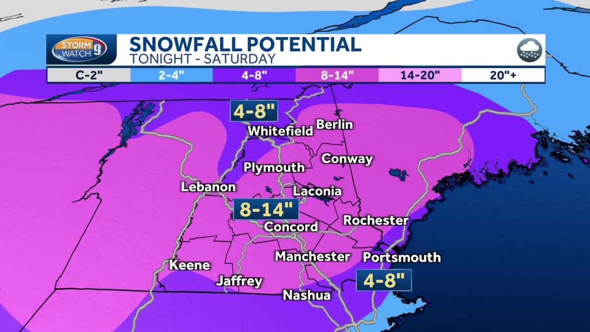 NH forecast video: Some sun Friday before heavy snow moves in