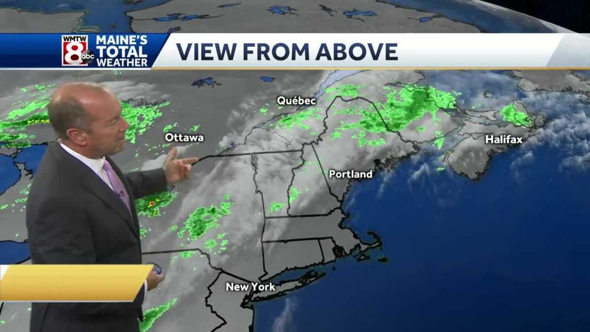 Passing showers through the night