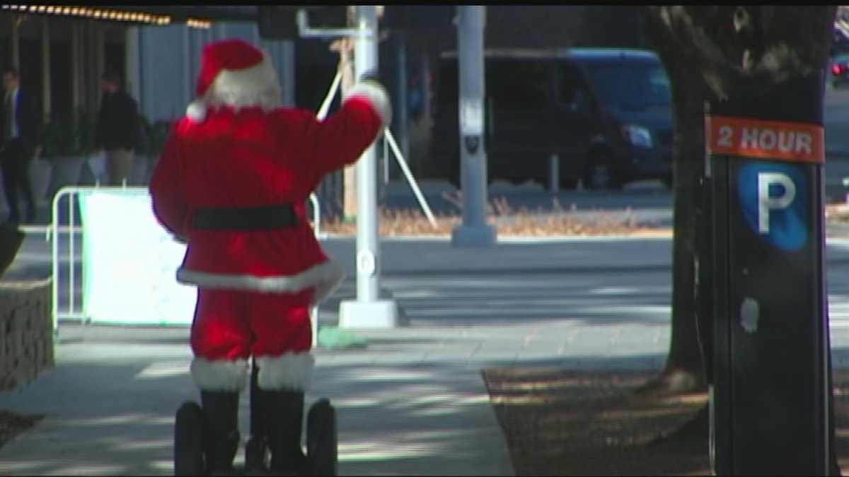 Segway Santa all over downtown Oklahoma City
