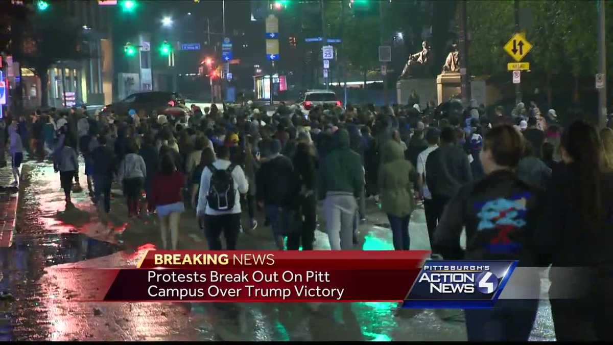 Pitt students protest in wake of Trump victory