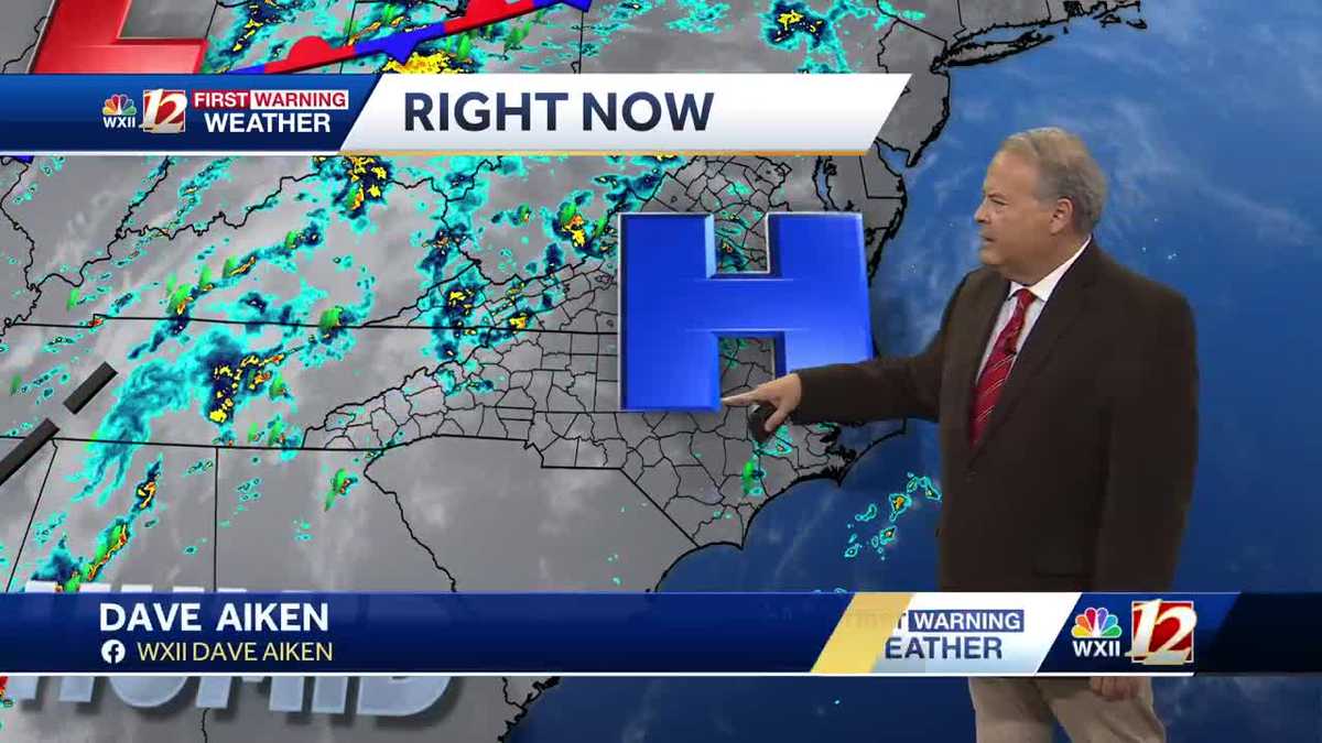 Muggy and shower storm risk for Saturday. Sunday will be very pleasant
