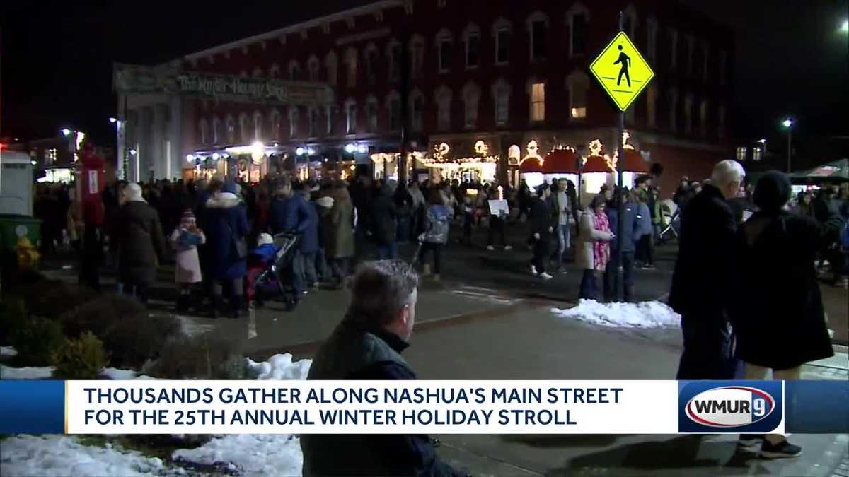 Thousands gather in Nashua for winter holiday stroll