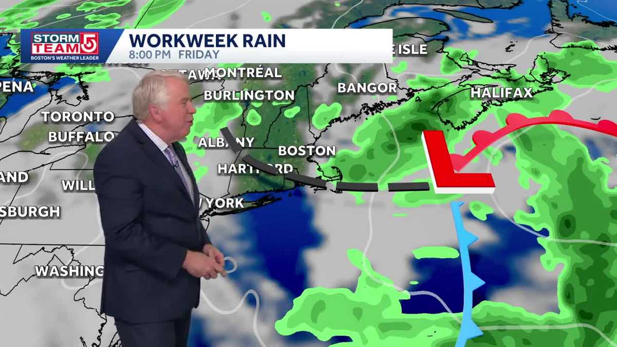 Video: Clouds building ahead of mid-week rain